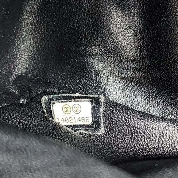 Chanel Classic 2.55 Reissue Jumbo Double Flap Bag - Quilted Patent Leather Black - Picture 12 of 12